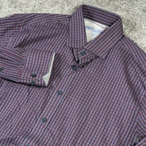 Twillory Button Up Shirt Men's Size 16.5 (34-35) Multicolor Performance Stretch